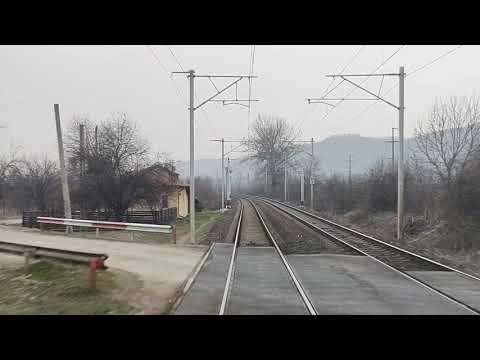 Train backview Florești Prahova-Câmpina.