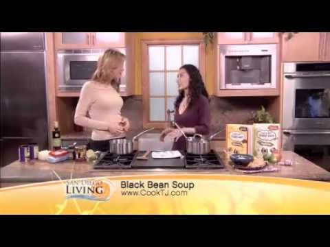 Easy Gluten Free Back Bean Soup Recipe, using Trader Joe's ingredients