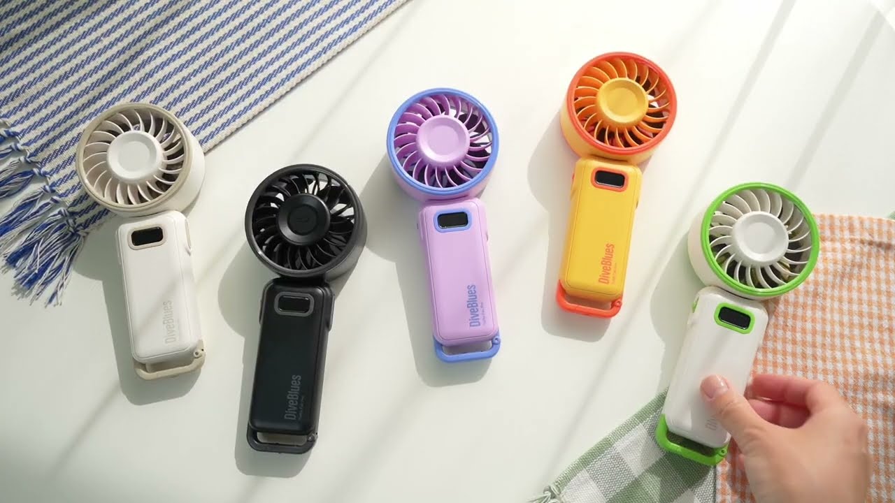 ガジェット・家電の商品動画事例｜携帯性と風量を伝える使用シーン