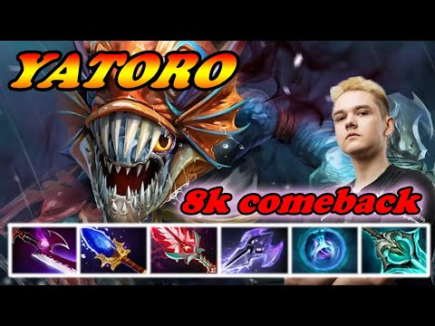 Yatoro Slark 8k comeback 6 slots carry | YATORO Dota 2