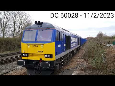 DC Rail Freight 60028 working Middleton Towers to Ravenshead Sidings 11/2/2023