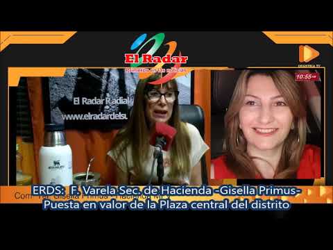 F Varela Puesta en valor de la Plaza San Juan Bautista Entrevista a Gisella Primus Sec de Hacienda