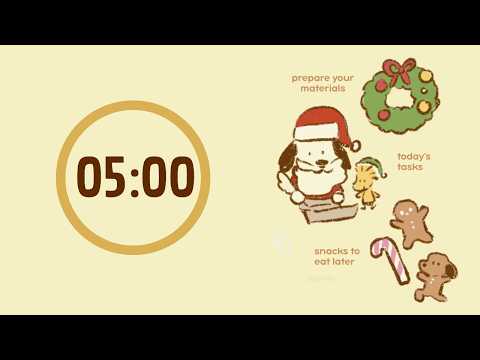 Study With Me | 🎄 Christmas Snoopy Pomodoro 25/5 x 4 | Holiday Lofi, No Mid Ads