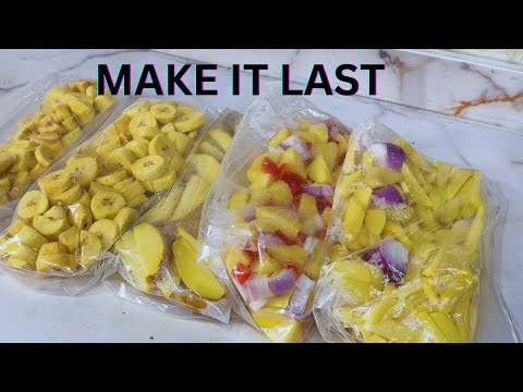 HOW TO FREEZE POTATOES AND PLANTAINS THE RIGHT WAY