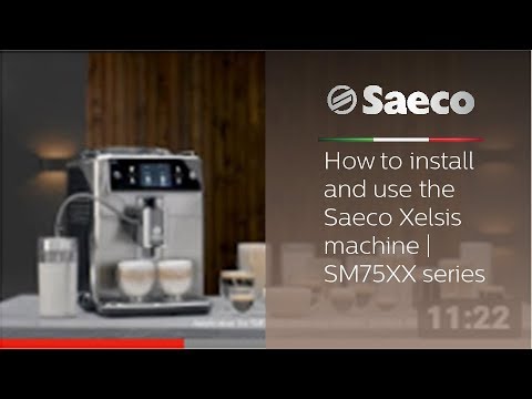 Як встановити та використовувати кавомашину Saeco Xelsis серії SM75XX?