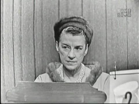 What's My Line? - Beatrice Lillie; Jack O' Brien; John Cameron Swayze [panel] (Nov 4, 1956)