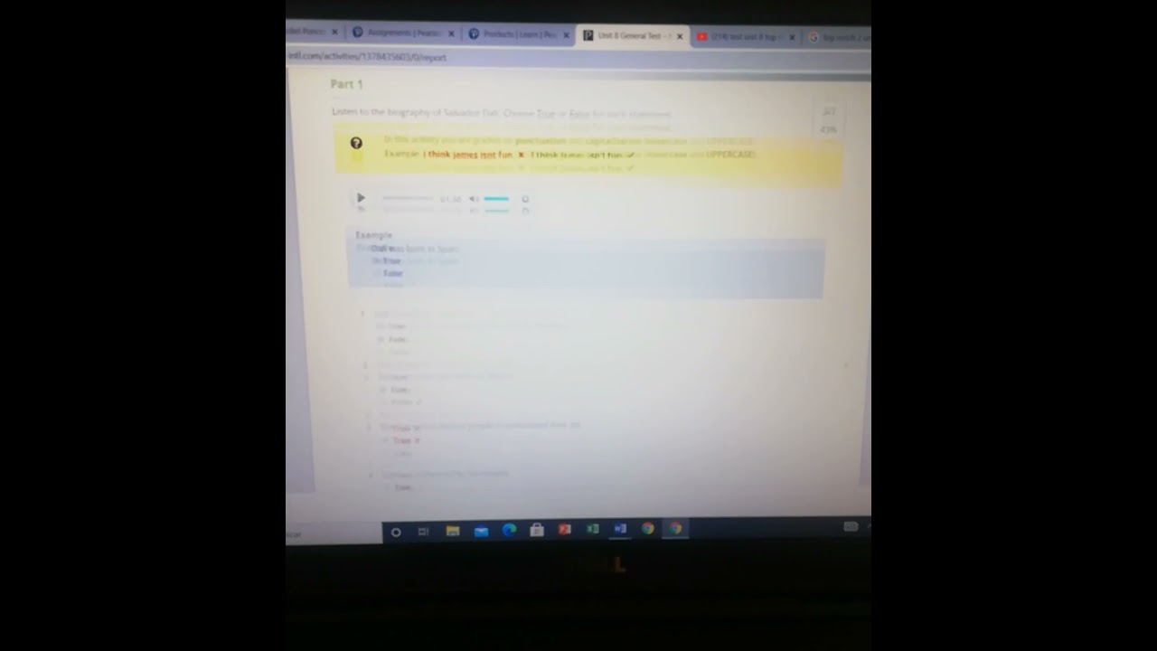 assigment test unit 8 top notch 2