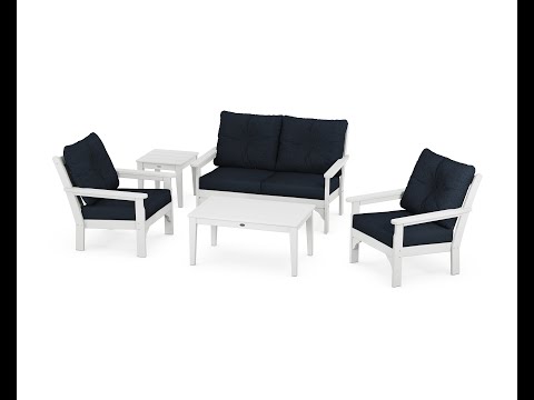 POLYWOOD Vineyard 5-Piece Deep Seating Set - PWS332-2 Video