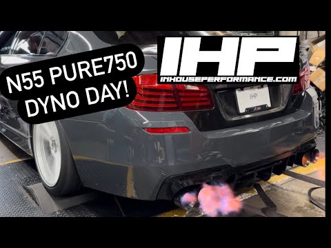 In House Performance 650WHP BMW N55 F10 with Pure 750 Dyno Days