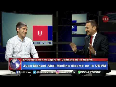 Juan Manuel Abal Medina disertó en la UNVM