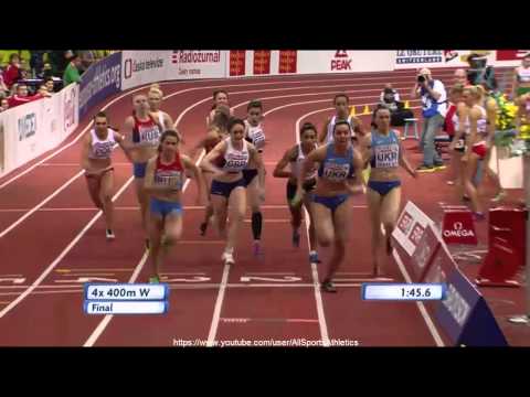 European Indoor Championships Prague - France 3.31.61 - Women's 4x400 Metres Final