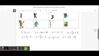 Graphing Lines and Killing Zombies Tutorial