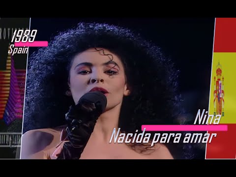 eurovision 1989 Spain 🇪🇸 Nina - Nacida para amar ᴴᴰ