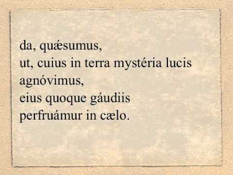 In Nativitate Domini - in nocte - Collecta