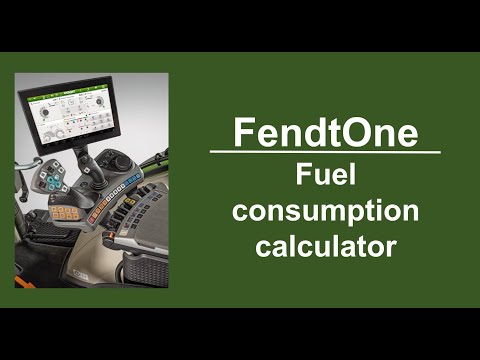 FendtOne Fuel consumption calculator