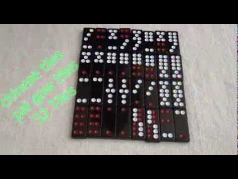 Pai gow tiles or chinese tiles pair