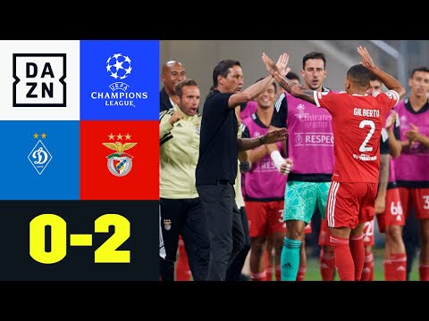 Schmidt auf dem Weg in die Gruppenphase: Dynamo Kiew - Benfica 0:2 | UCL Playoffs | DAZN Highlights