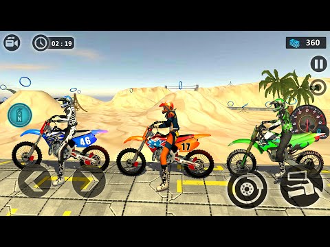 Motocross beach Bike Exteme Stunt 3d Driving #2 - Motorbike Racing Best Bike Game Android Gameplay