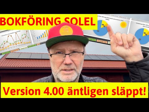 Går igenom nya versionen för bokföring och uppföljning av din solelsproduktion. Ladda ned filen.