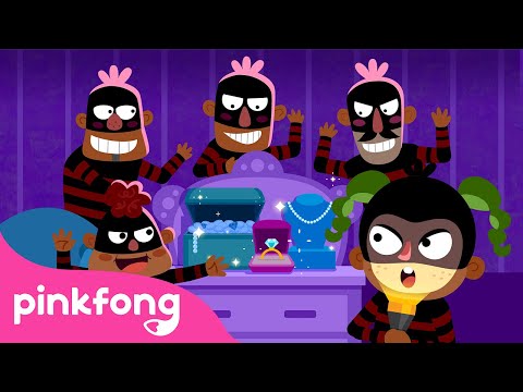 Cinco Ladrones de Puntillas🥷 | Las Súper Patrullas | Canciones Infantiles | Pinkfong en español