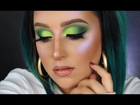 Glam Halloween Makeup | Green & Purple Halloween Makeup Tutorial Video