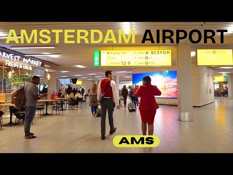 ARRIVING in AMSTERDAM!! Amsterdam Airport Schiphol (AMS)