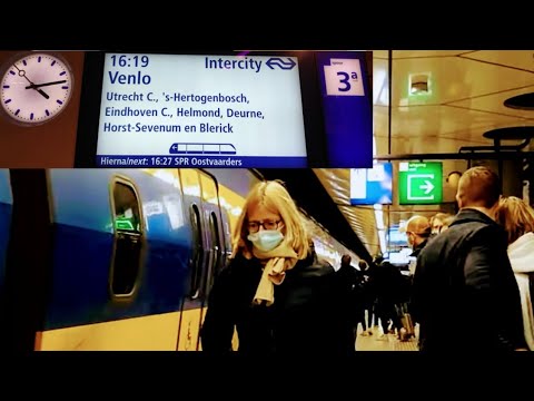 Amsterdam Airport to Venlo the Netherlands Train Intercity | Sunday 13 Feb 2022 | 04:19 pm