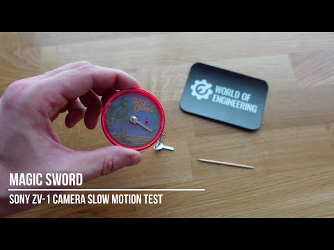 Magic Sword - Slow motion 250, 500, and 1000 fps - Sony ZV-1 Camera Test