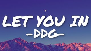 DDG - LET YOU IN (Lyrics)