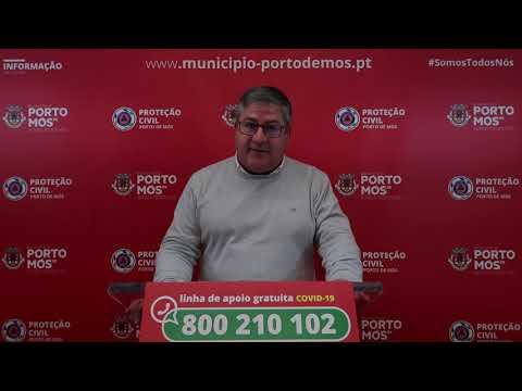 Comunicado Presidente da Câmara Municipal de Porto de Mós - COVID-19 - 22-03-2020