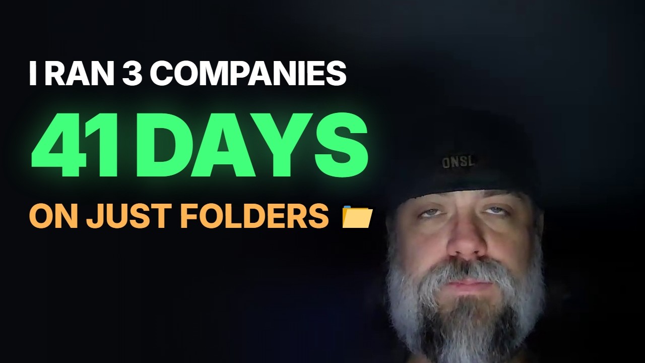 I ran my entire business on the folder system for 41 days, the full case study on YouTube