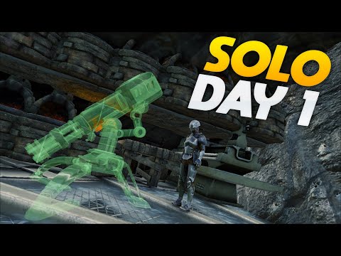 SOLO Claiming My Most Hidden Rathole On Day 1 - ARK