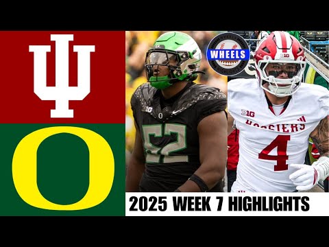 #7 Indiana vs #3 Oregon | Week 7 | 2025 College Football Highlights