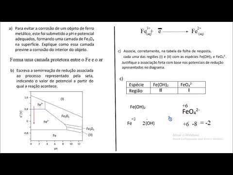 Fuvest - 2022 - 2ª fase - Eletroquímica - Resumo