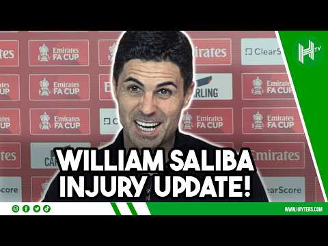 William Saliba INJURY UPDATE! | Mikel Arteta | Mansfield v Arsenal