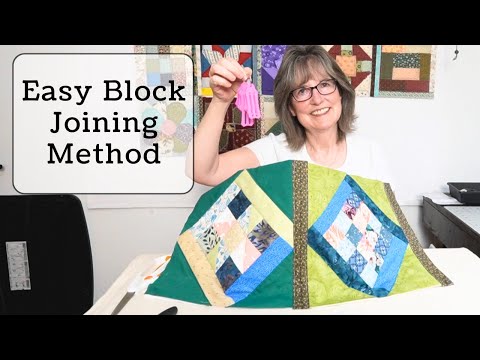 Make Your Own Quilt Block Connectors With Leftover Fabric! Join Quilt As You Go Blocks. So  Simple!