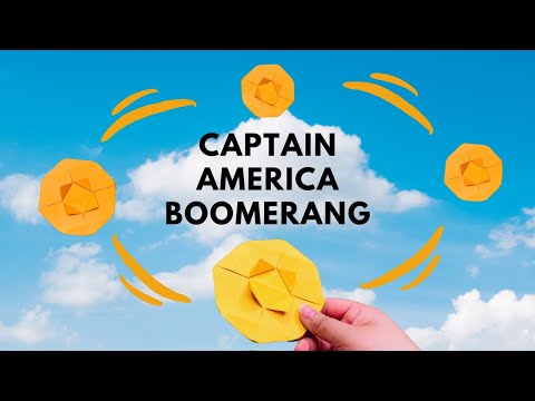 Captain America Paper Boomerang | It Really Comes Back!