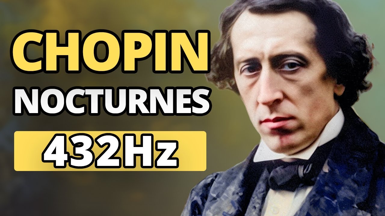 Chopin - The Best Nocturnes & Animated AI Art | 432 Hz | Study, Sleep, Background