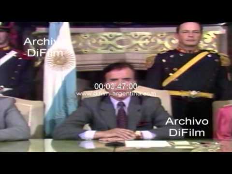 DiFilm - Discurso de Carlos Menem video sobre el general San Martin 1990
