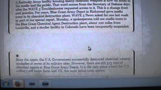 US ARMY DEPOT HOUSING CHEMICAL WEAPONS IN KENTUCKY NOW OFF LIMITS
