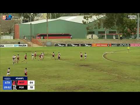 Round 15 SANFL Snapshot - Port's Hamish Hartlett sets up Dylan Aldridge for sealing goal