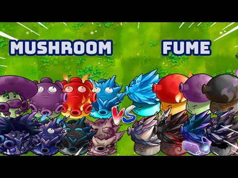 PvZ1 Fusion 3.1 Challenges!!! Team Mushroom Vs Team Fume | Who Will Win???