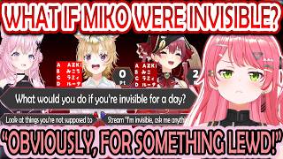 Koyori, Polka & Marine Are Shocked by What Miko Would Do If She Were Invisible