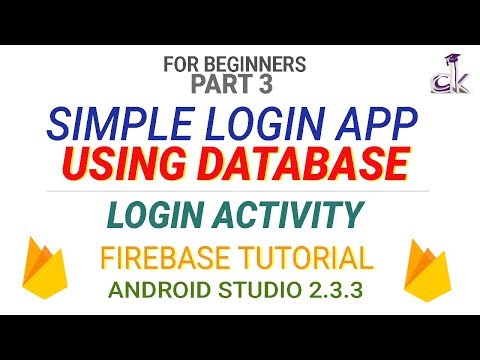 Simple Login App using Database Tutorial - Login Activity (PART 3)
