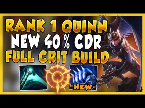 #1 QUINN WORLD NEW 40% FULL CRIT BUILD TO MAKE YOU A MONSTER (PERMA-VAULTS) - League of Legends