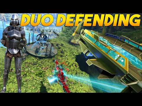 We DUO Defended Our CAVE Against The ALPHAS - ARK