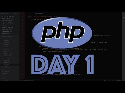 PHP Web Framework Day 1 Intro Overview