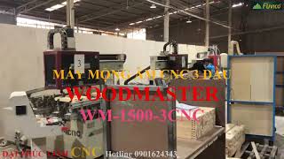 MỘNG ÂM CNC 3 ĐẦU WOODMASTER WM-1500-3CNC. Máy tốt quá mua luôn 5 chiếc dùng
