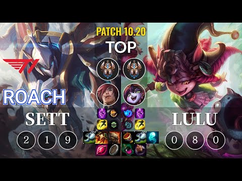 T1 Roach Sett vs Lulu Top - KR Patch 10.20