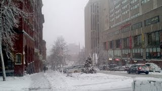 preview picture of video 'Snowstorm in Uptown Saint John, NB - December 19th, 2012'